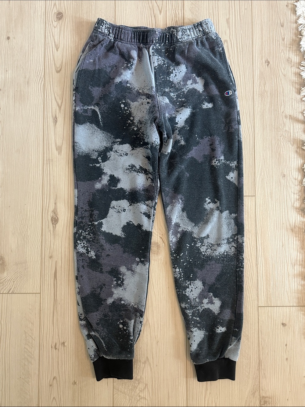 Champion Kids Black & Gray Camo Fleece Joggers